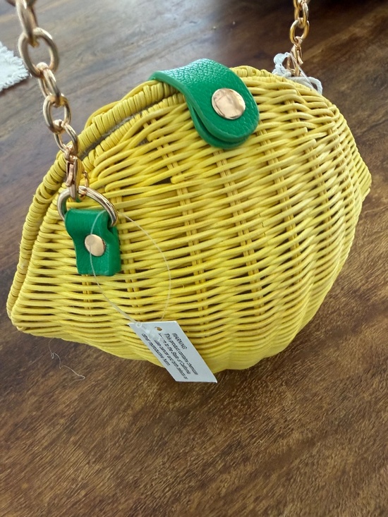Haute Hippie Handbags - Lemon Shaped Wicker Crossbody Bag